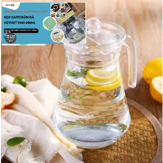 Bình ca thủy tinh trơn đựng nước 1300ml- ca thuỷ tinh 1300ml eo trơn