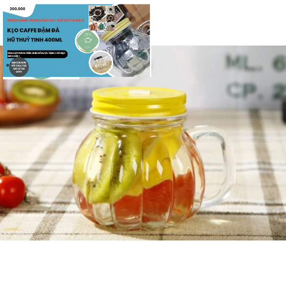 Ly thủy tinh độc lạ , ly hũ bí mini