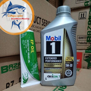 [MUA KÈM NHỚT LÁP] Nhớt Mobil gold Ultra Platinum 4T 5w30 chai 946ml, NHỚT Mobil gold 5W30 cùng nhớt Lap EP