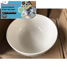 tô sứ trắng - bát ăn mỳ , phở , canh