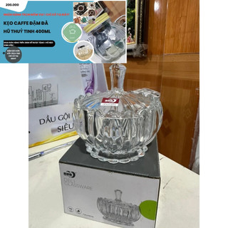THỐ MỨT thủy tinh 🥑FREE SHIP🥑 Hũ đựng mứt , bánh kẹo thủy tinh vân kim cương sang trọng