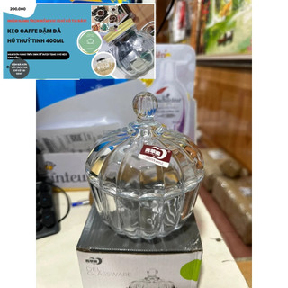 Thố thủy tinh pha lê đựng mứt, kẹo, hạt dưa, lọ thủy tinh đựng hạt khô-Hoa văn ngẫu nghiên
