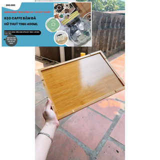 Khay tre gỗ cách nhiệt chất lượng cao đựng bộ ấm trà, để hoa quả đồ ăn ở phòng khách phòng
