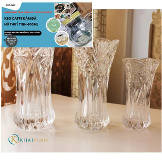 Lọ hoa thủy tinh 30cm , 35cm cắm hoa tươi, hoa khô, trang trí decor- bình thuỷ tinh