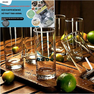 Bộ 6 ly thủy tinh ống trơn loại dày cao cấp 60164 DELI- cốc thuỷ tinh 275ml
