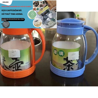 Bình đựng nước thủy tinh quai cầm dáng trụ tròn 2l bình lớn dày chất lượng, sang trọng