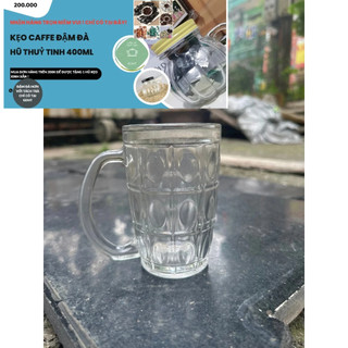 Bộ 6 Ly Thủy Tinh Uống Bia Có Quai PCD10007 375ML – GDHT