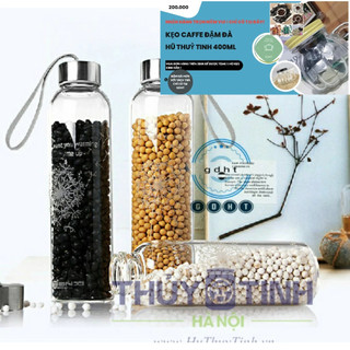 [LOẠI 1 - GIÁ HỦY DIỆT] Bình Nước Thủy Tinh, Chai thuỷ tinh Detox Có Dây Xách 500ml, 300ml