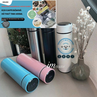 Bình giữ nhiệt inox 304 dung tích 500ml _ bình ủ báo nhiệt độ có ngăn lọc trà