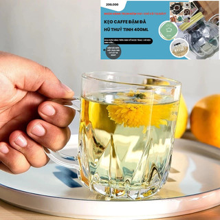 ⛔FREESHIP+⛔ Bộ 6 cốc thủy tinh có quai (LOẠI CÓ QUAI) 245ML