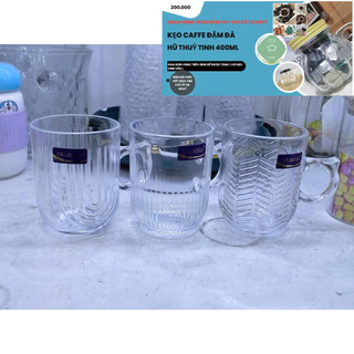 ⛔FREESHIP+⛔ Bộ 6 cốc thủy tinh có quai (LOẠI CÓ QUAI) 245ML