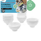 bát chén sứ trắng ăn cơm dày dặn