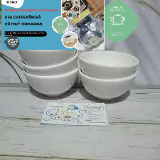 bát chén sứ trắng ăn cơm dày dặn