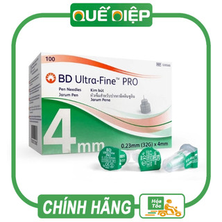 BD ULTRA FINE PRO 32Gx4mm - Đầu kim tiêm bánh ú dùng cho bút Insulin các loại (chính hãng BD - Mỹ)