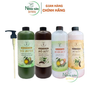 Combo Dầu Gội Thảo Dược 1000ml + Dầu Xả Thảo Dược 1000ml Tùng Xà Bông, dầu gội bồ kết và vỏ bưởi thiên nhiên
