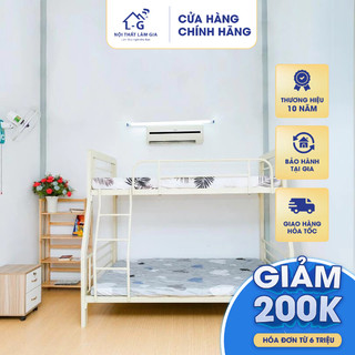 Giường Ngủ 2 Tầng Sắt Hộp Cao Cấp 1m2, 1m6, 1m8