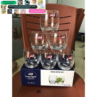 [ ảnh thật ] Bộ 6 ly thủy tinh thấp 290ml
