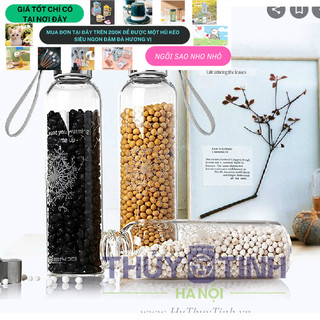 Bình thủy tinh dây xách 500ml và 300ml