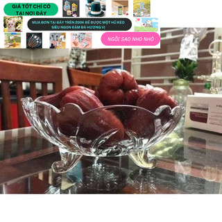 Đĩa bát thủy tinh kèm thìa , dĩa sứ