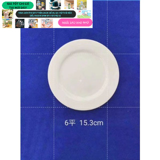 đĩa sứ trắng trơn đủ size