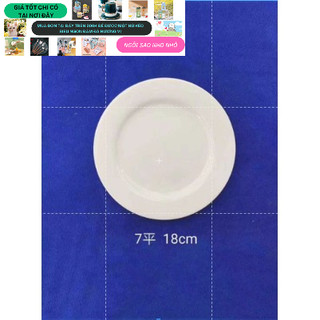 đĩa sứ trắng trơn đủ size