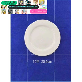 đĩa sứ trắng trơn đủ size