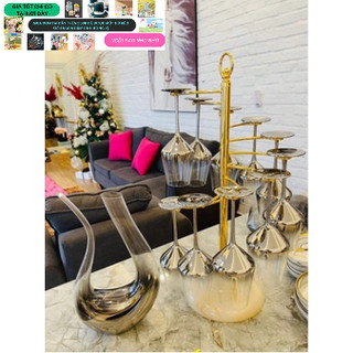 Giá treo ly ruou vang sang trọng hoàng gia