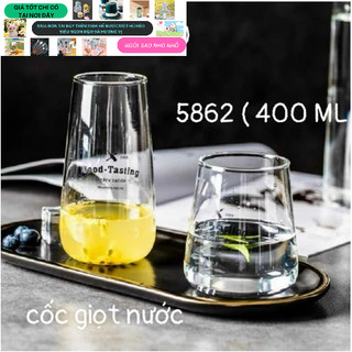 Ly thuỷ tinh giọt nước, ly thuỷ tinh uống detox, sinh tố, sodo, uống vang cao cấp
