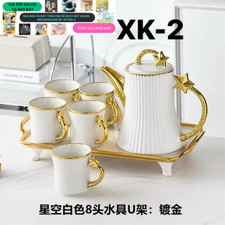 Bộ ấm chén sứ trắng .