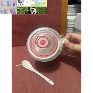cốc sứ 500ml tặng kèm thìa sứ