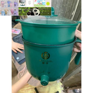 Loại 1 ca nấu mì lẩu nồi lẩu điện mini có lồng hấp, ca điện nấu mì đa năng siêu tốc, ca mỳ điện