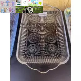 KHAY THỦY TINH CHỮ NHẬT CAO CẤP( giao họa tiết ngẫu nhiên)
