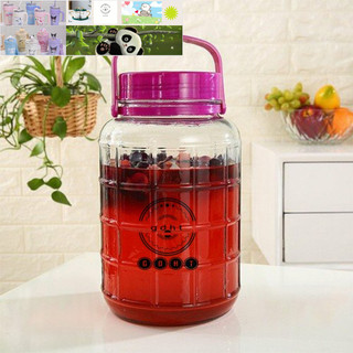 Bình thủy tinh quai xách nắp tím các cỡ