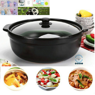 Nồi đất kho cá nấu cháo hầm canh có nắp kính