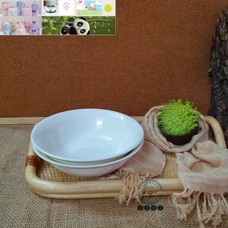 Tô sứ trắng miệng loe 18cm