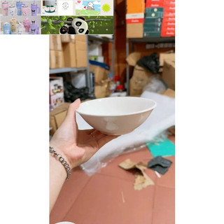 Tô sứ trắng miệng loe 18cm