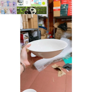 Tô sứ trắng miệng loe 18cm