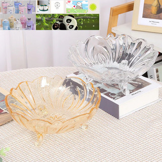 Đĩa thủy tinh 3 chân hàng cao cấp đựng hoa quả bánh kẹo