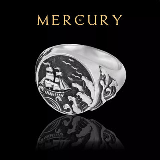 Nhẫn Bạc nam 925 Mercury Cliff - Trang sức Bạc 925 đúc nguyên khối - Thiết kế độc quyền bởi Mercury