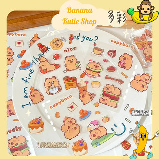 Sticker Capybara, Hình Dán Capybara Nhiều Hình Dễ Thương