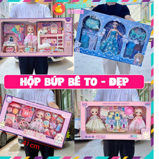  Đồ Chơi Búp Bê Kèm Bàn Trang Điểm Cỡ Lớn-Có Khớp Kèm Phụ Kiện Cho Bé Gái Làm Qùa Tặng Sinh Nhật hộp búp bê 