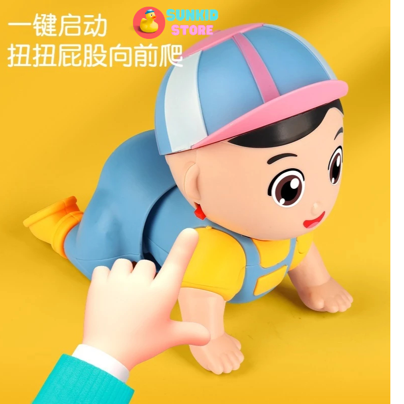 Đồ Chơi Em Bé Tập Bò, Kích Thích Bé Tập Bò Có Phát Nhạc Vui Nhộn, Đồ Chơi Vận Động Cho Bé Trai Bé Gái