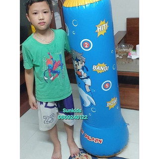 Bao cát trụ hơi đấm bốc tự cân bằng thế hệ 5.0 - bao cát đấm bốc boxing bơm hơi dành cho bé người lớn rèn luyện tại nhà