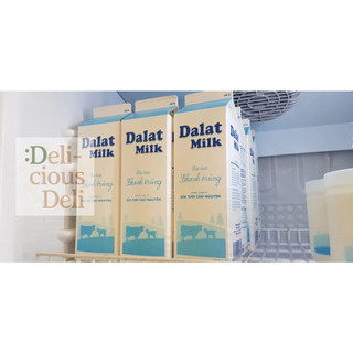   Ship hỏa tốc  Sữa tươi thanh trùng Dalatmilk không đường 950ml 