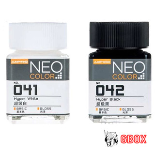 Sơn Neo Color Jumpwind Lacquer 18ml Hyper JW041 - JW042 mô hình JW màu cơ bản siêu trắng đen