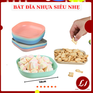 Bát đĩa nhựa siêu nhẹ đựng đồ ăn đa năng - 1 chiếc