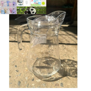 bình ca thủy tinh trơn đựng nước 1300ml