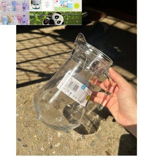 bình ca thủy tinh trơn đựng nước 1300ml