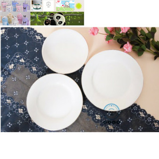 Đĩa sứ_Combo 10 đĩa sứ trắng 18cm