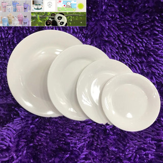 Đĩa sứ_Combo 10 đĩa sứ trắng 18cm